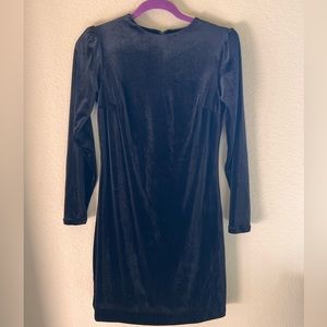 Black Velvet long sleeve dress